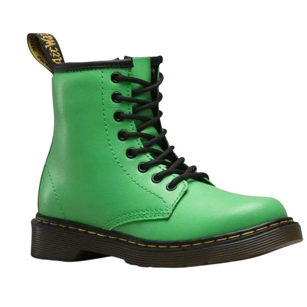 Dr. Martens Delaney T Lamper Slime Green Lace Up Boots 20669309 Size US 4 EU36